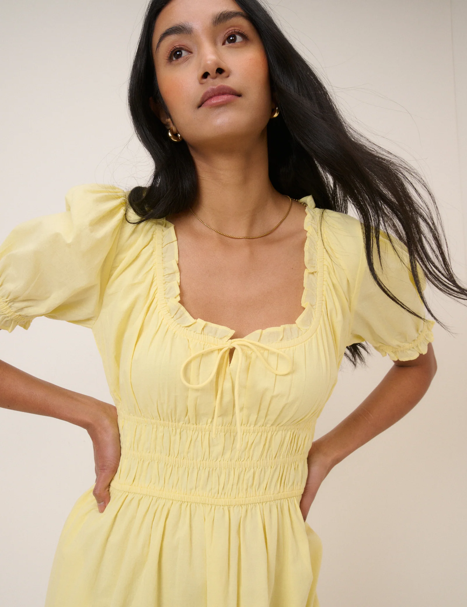 Butter Yellow Tula Midi Dress - Image 4