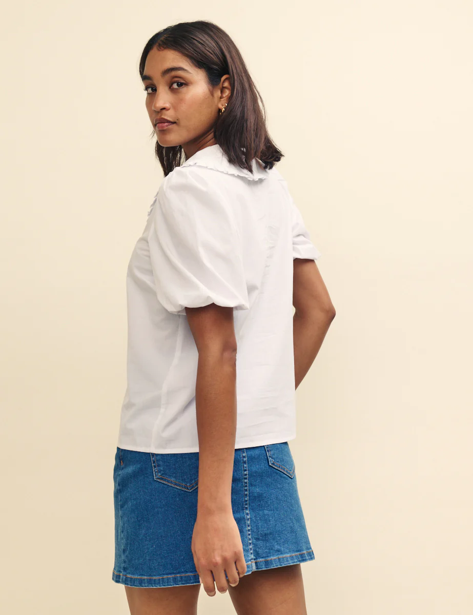 White Collared Emmie Blouse - Image 4