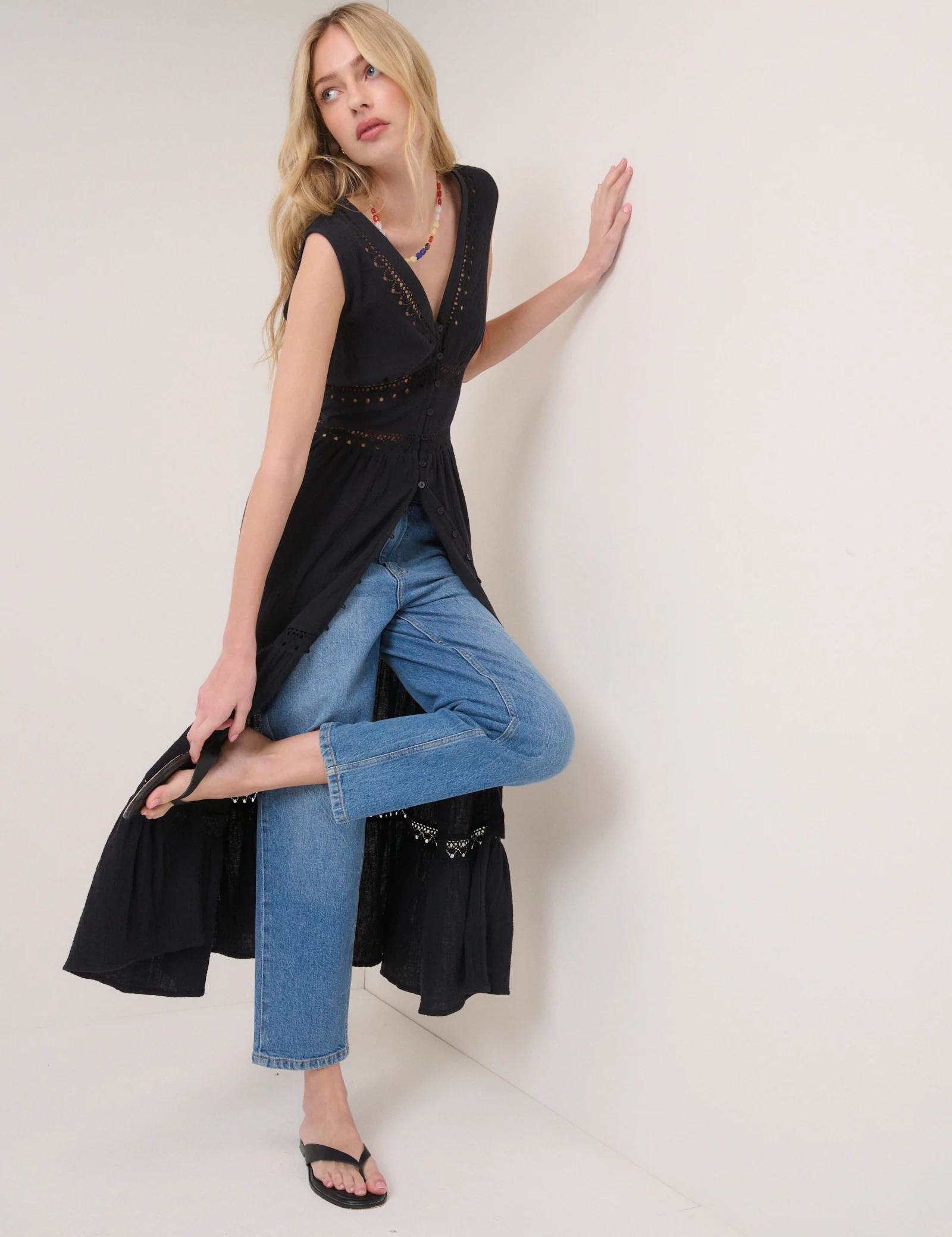 Black Wrena Midi Dress - Image 5