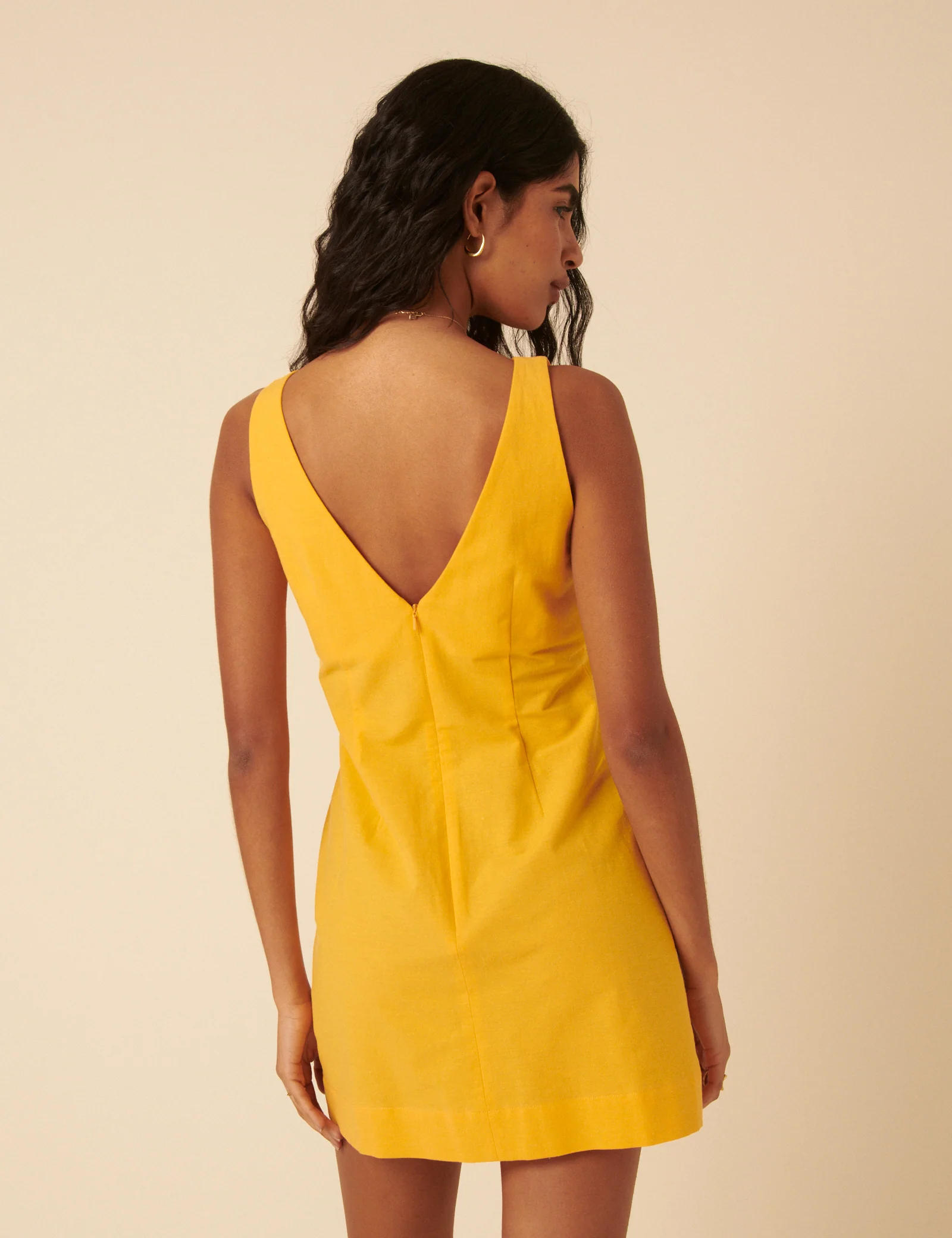 Yellow Freya Shift Mini Dress - Image 5
