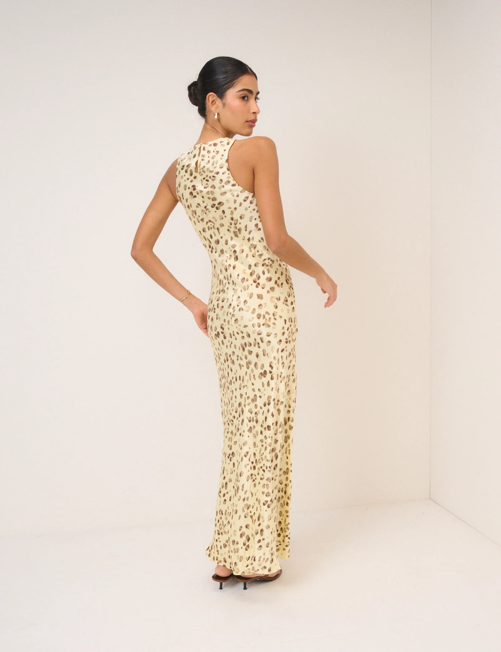 Butter Yellow Leopard Print Zahara Maxi Dress - Image 5
